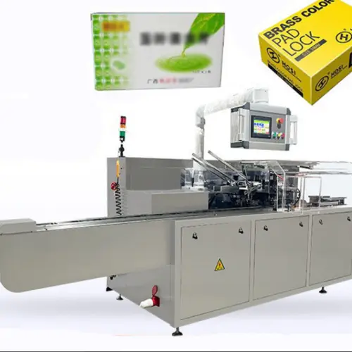 Cartoning machine for automatic carton packing and product loading