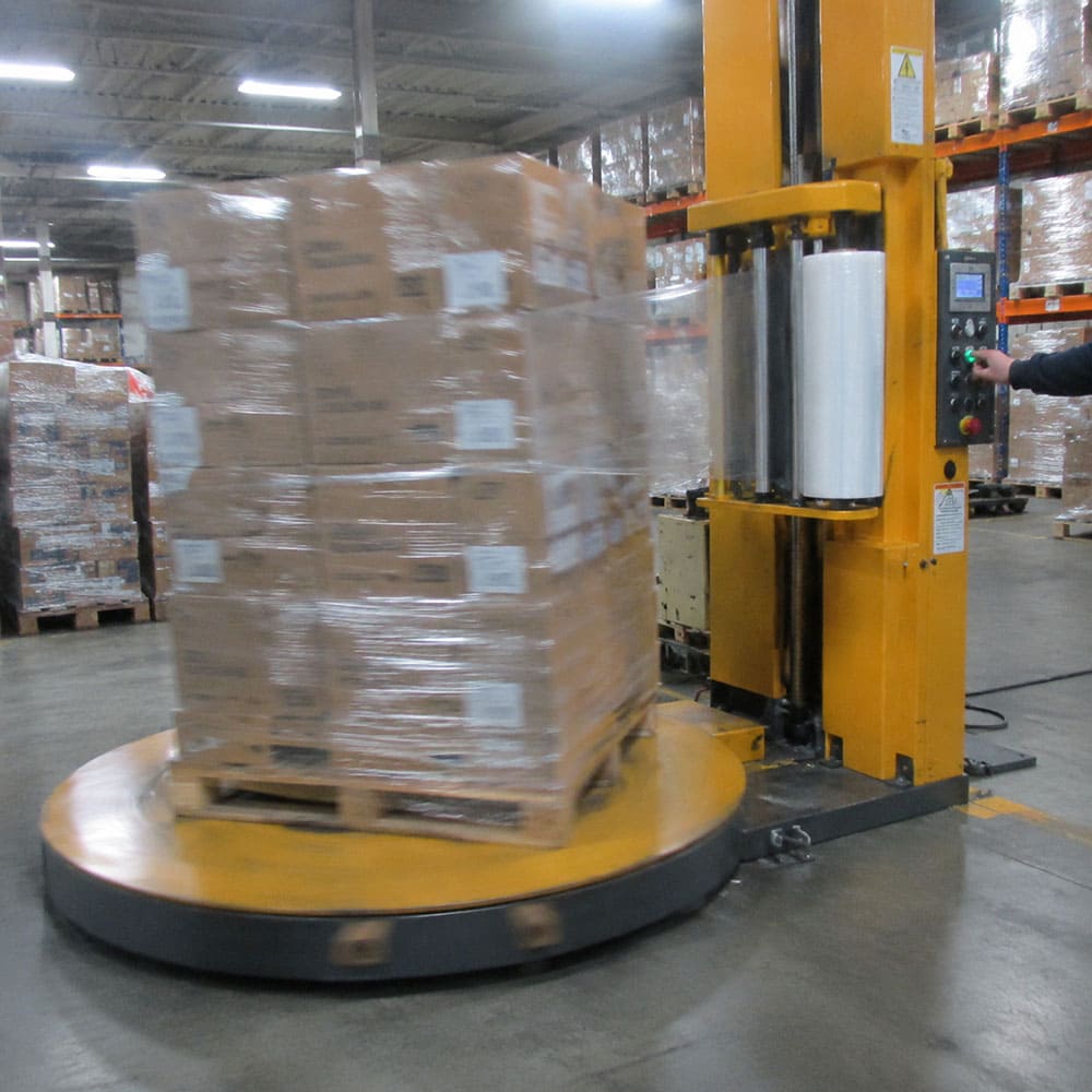 Calculating real pallet wrapping machine throughput pallet wrapping machine throughput and complete cycle calculation