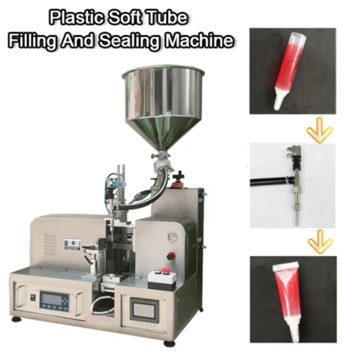 Tube sealing position of filling sealing machine